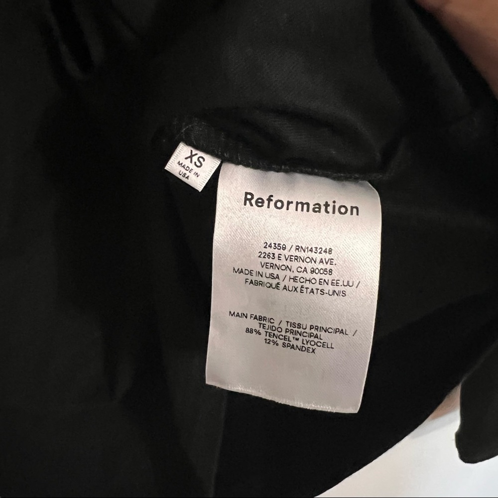 Reformation Sybil Crossover Strap Long Sleeve Top - Picture 5 of 7